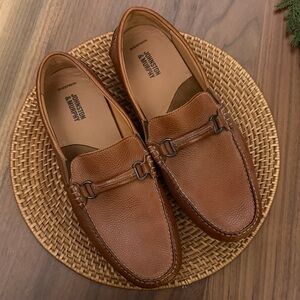 Johnston & Murphy Tan Leather Slip-Ons